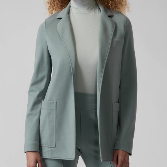 Athleta Jackets & Blazers - Athleta Eastbound Blazer Stretch Comfy in Minimalistic Grey Size 8